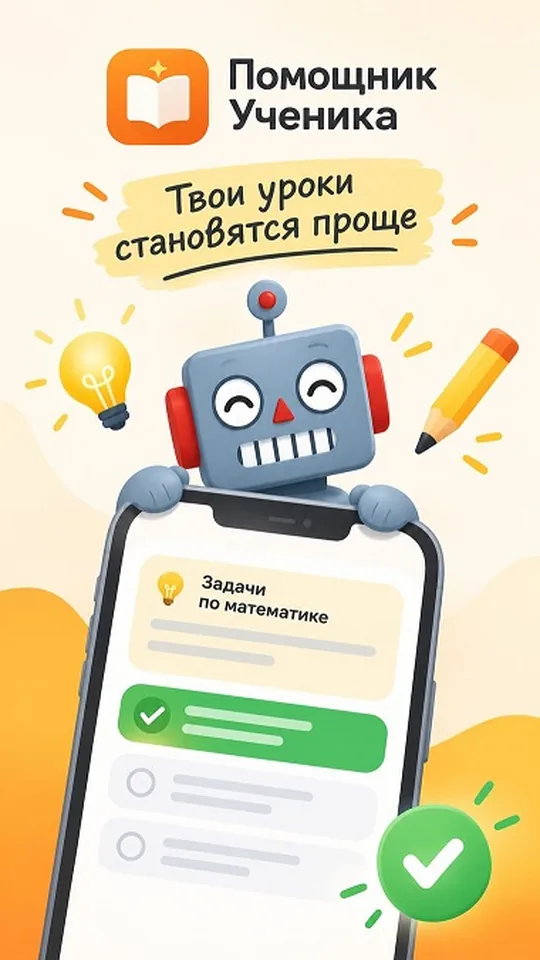 Помощник Ученика — главный экран